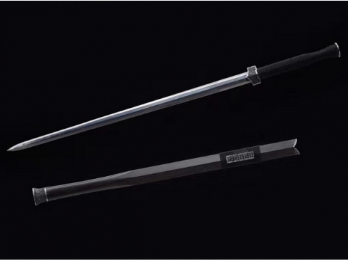 饕餮纹铁装错银汉剑