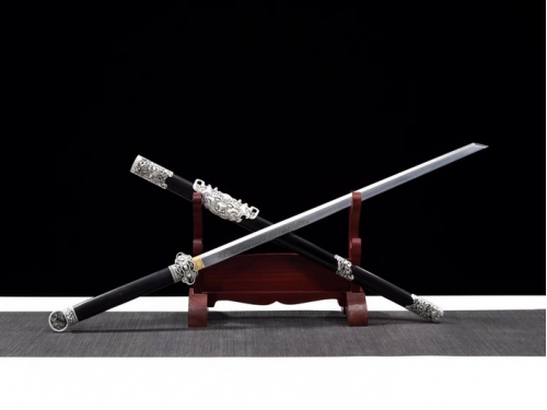 大夏龙雀花纹钢烂花乌木