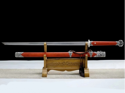 镀银大夏龙雀唐刀