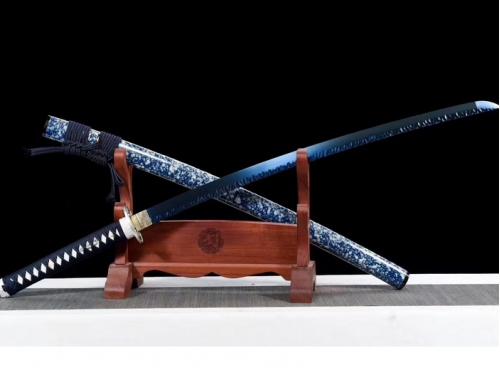 锻打石纹武士刀